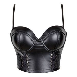 S, M, L ,xl, xxl leather bralette